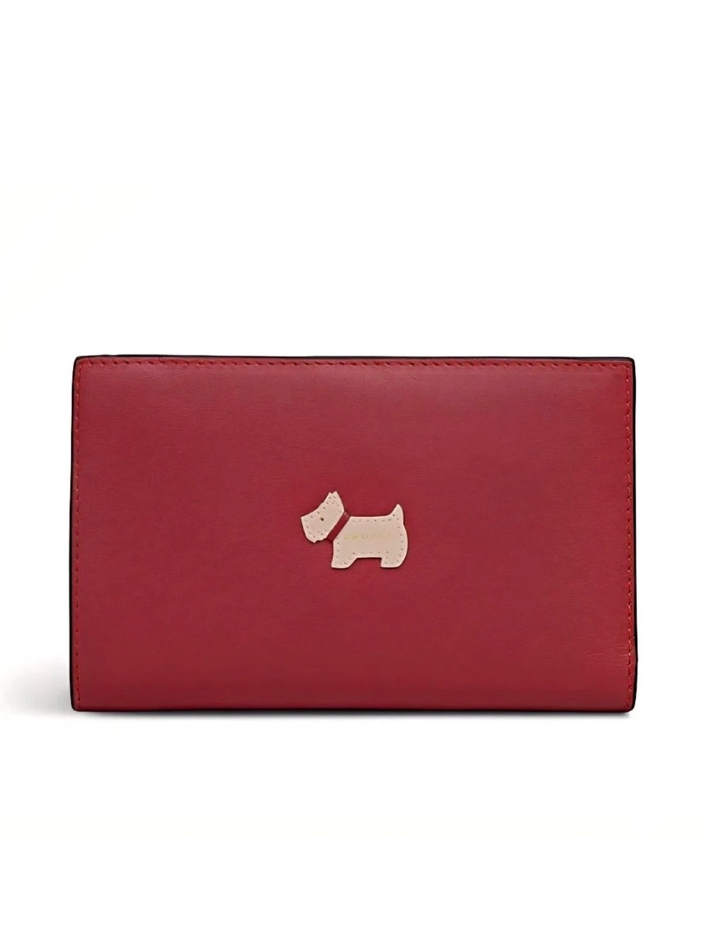 Radley London Heritage MD Bifold Wallet. Open Red/Gold.